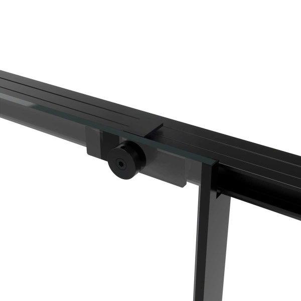 Душевой уголок Vincea Slim Soft VSR-1SS1012CLB, 1200*1000, черный, стекло Прозрачный