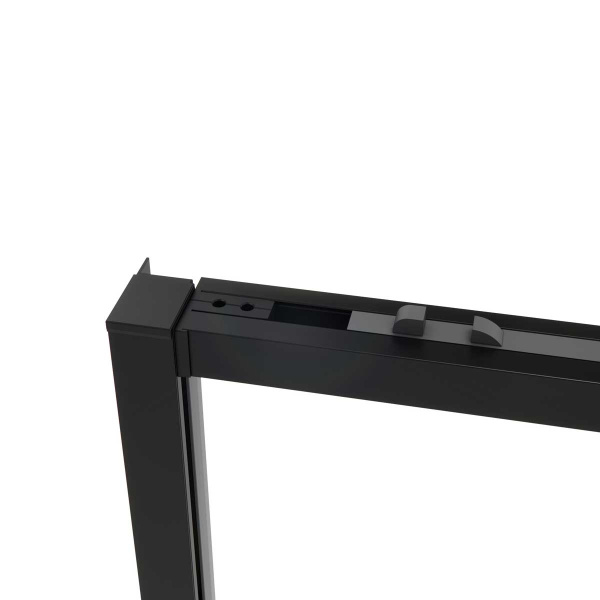 Душевой уголок Vincea Slim Soft VSR-1SS1012CLB, 1200*1000, черный, стекло Прозрачный