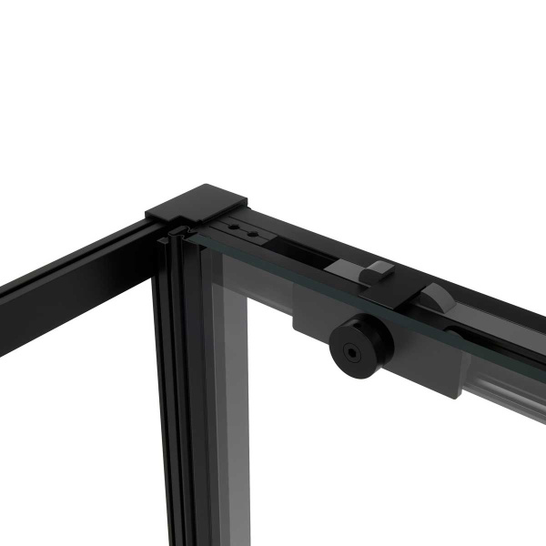 Душевой уголок Vincea Slim Soft VSR-1SS1012CLB, 1200*1000, черный, стекло Прозрачный