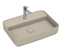 Раковина накладная ISVEA Infinity 55 прямоугольная 55см, цвет слоновая кость матовый 10NF66055SV-2K