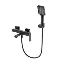 Смеситель для ванны с душем WONZON & WOGHAND, Черный матовый (WW-88639011-MB)