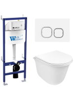 Комплект инсталляции с унитазом Weltwasser BAMBERG 460 + TELBACH 004 GL-WT + BAMBERG WT