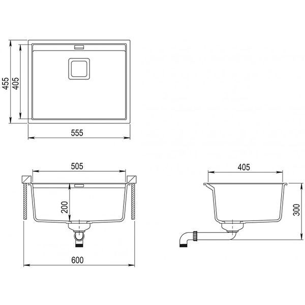 Кухонная мойка AquaSanita Delicia SQD 100 220 AW argent