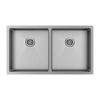 Мойка Paulmark GERBERG 78/2 UNI PM237844-BS 440х780х200 мм, нержавеющая сталь, брашированная нержавеющая сталь