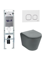Комплект инсталляции с унитазом Weltwasser AMBERG 350 ST + SALZBACH 043 MT-GR + AMBERG RD-WT