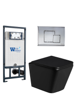 Комплект инсталляции с унитазом Weltwasser MARBERG 507 + GELBACH 043 GL-BL + MAR 507 SE CR