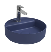 Раковина накладная ISVEA Infinity 42 круглая ?42см, цвет синий матовый 10NF65042SV-2Z