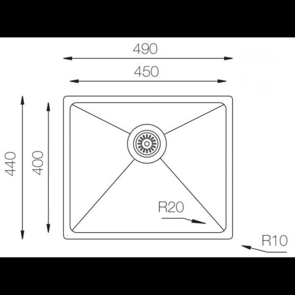 Кухонная мойка ZorG ZRE 4944