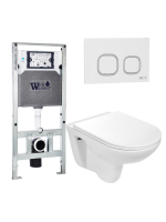 Унитаз с инсталляцией WeltWasser AMBERG 506 ST + BAARBACH 004 GL-WT + AMBERG RD-WT