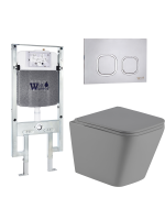 Комплект инсталляции с унитазом Weltwasser AMBERG 497 ST + GELBACH 041 MT-GR + AMBERG RD-MT CR