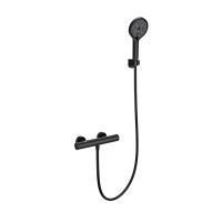 Смеситель для душа с термостатом WONZON & WOGHAND, Черный матовый (WW-B3013-A-MB)