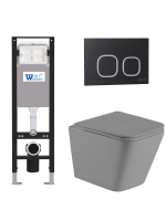 Комплект инсталляции с унитазом Weltwasser AMBERG 350 + GELBACH 041 MT-GR + AMBERG RD-BL