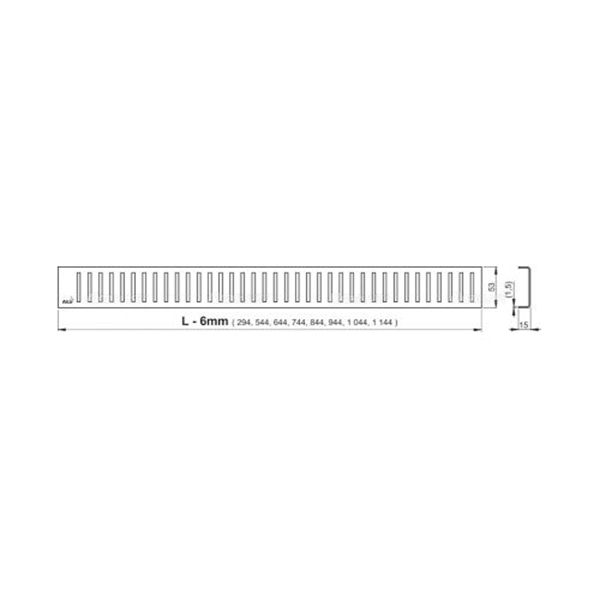 Душевой лоток AlcaPlast APZ1101- 750 Low с порогами для перфорированной решетки