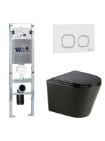 Комплект инсталляции с унитазом Weltwasser AMBERG 350 ST + SALZBACH 043 GL-BL + AMBERG RD-WT