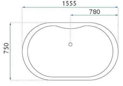 Акриловая ванна Rea Cleo 155 W0107