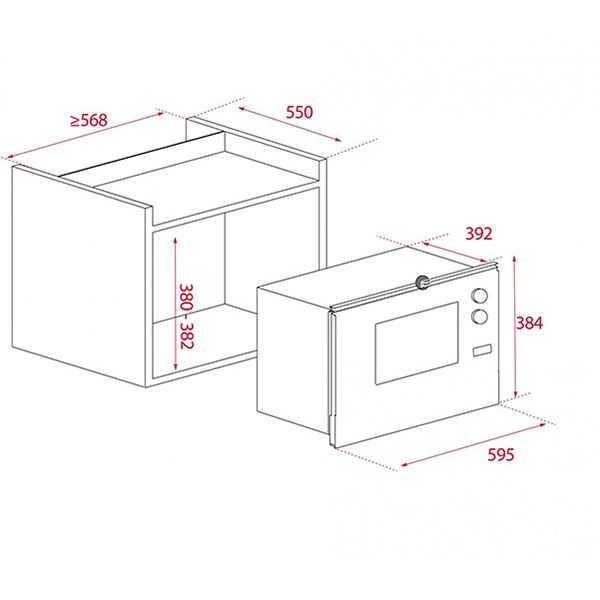 Микроволновая печь TEKA ML 825 TFL BI