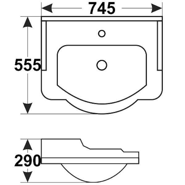 Раковина Melana MLN-8070E
