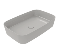 Раковина накладная ISVEA Peak 60 прямоугольная 60см с отверстием под смеситель цвет белый, 10PE67060SV