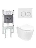 Комплект инсталляции с унитазом Weltwasser AMBERG 497 ST + SALZBACH 043 GL-WT + AMBERG RD-WT