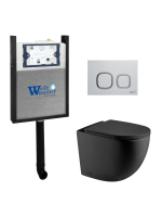 Комплект инсталляции с унитазом Weltwasser AMBERG 404 + MERZBACH 002 MT-BL + AMBERG RD-WT