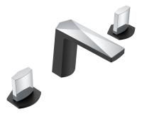 Смеситель для раковины Boheme Venturo 150-BCR-ICE черный, хром