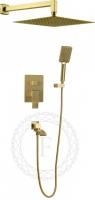 Душевая система скрытого монтажа FILARETE Waterfall FL1010 (Матовое золото)