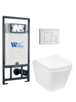 Комплект инсталляции с унитазом Weltwasser MARBERG 507 + GELBACH 043 MT-WT + MAR 507 SE GL-WT