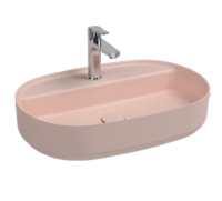 Раковина накладная ISVEA Infinity 60 овальная 60см цвет лососевый матовый 10NF65060SV-2S
