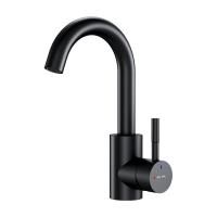 F85B02722  X-Joy S Смеситель для умывальника AM.PM с поворотным изливом, черный