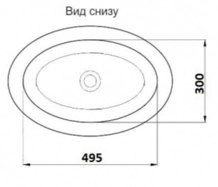 Раковина накладная CeramaLux 472