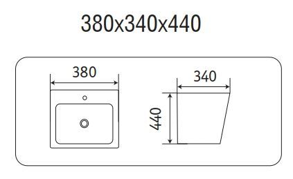 Умывальник подвесной CeramaLux 500Q