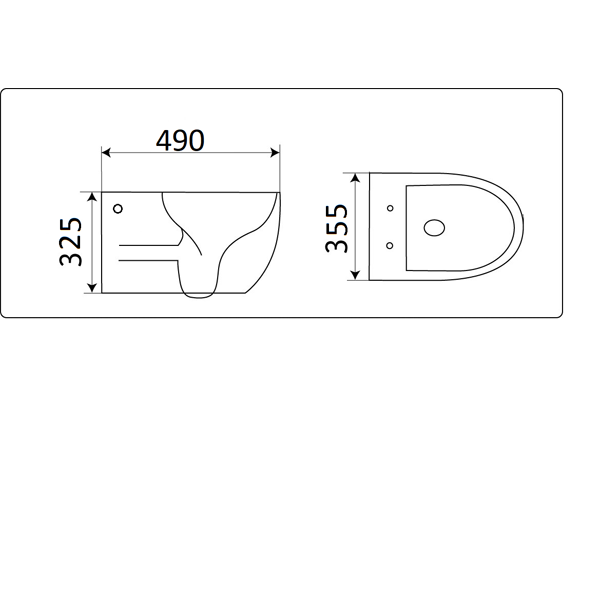 Унитаз подвесной CeramaLux 2196
