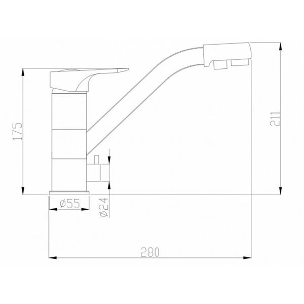 Смеситель для мойки ZorG Steel Hammer SH 321 сатин