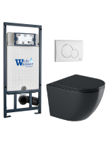 Комплект инсталляции с унитазом Weltwasser MARBERG 507 + MERZBACH 043 GL-BL + MAR 507 RD GL-WT