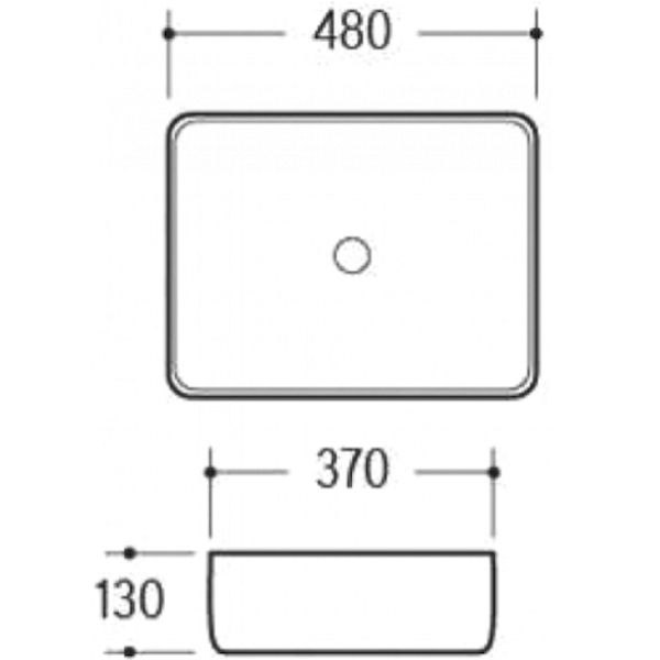 Раковина MELANA MLN-A022-S02 (желтый кристалл)