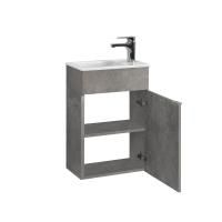 Тумба под умывальник Belux Бергамо-Женева подвесная 40, Бетон Чикаго светло-серый