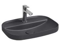 Раковина полувстраиваемая ISVEA Infinity 55см, цвет антрацит матовый 10NF50055SV-2C