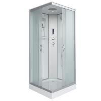 Душевая кабина Niagara Classic NG-1101-14P (90х90х215) низкий поддон(13см),стекло матовое,3 места с полкой