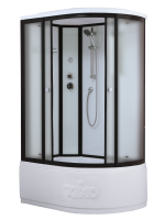 Душевая кабина Timo Standart T-6620 Black Fabric L  (120*85*220), турецкая баня хамам