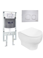 Комплект инсталляции с унитазом Weltwasser AMBERG 497 ST + ERLENBACH 004 GL-WT + AMBERG RD-MT CR