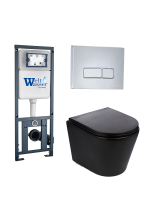 Комплект инсталляции с унитазом Weltwasser MARBERG 410 + SALZBACH 043 MT-BL + MAR 410 SE-CR