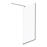 W84WI-100-F1-BTE Душевая перегородка AM.PM Func 100x200, стекло прозр. 8 мм + покрытие, профиль черный
