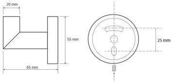 Крючок Bemeta DARK 104206020