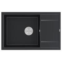 Мойка Paulmark FLUGEN 60 PM317850-BLM 500х780х200 мм, IT-GRANIT, черный металлик