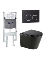 Комплект инсталляции с унитазом Weltwasser AMBERG 497 ST + SALZBACH 043 GL-BL + AMBERG RD-BL