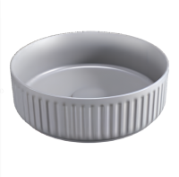 Раковина накладная ISVEA Infinity Ion круглая 36см, цвет серый бетон матовый 10NF66036SV-2V