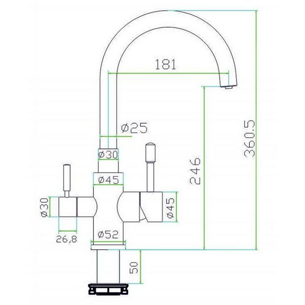 Смеситель для мойки ZorG INOX SZR 1339