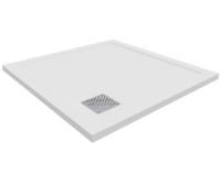 Душевой поддон Taliente PTA-ST-90Wstone 90х90 литьевой мрамор белый матовый