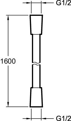 Душевой шланг Jacob Delafon E75206-TT 160 см, титан