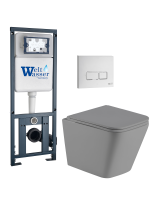 Комплект инсталляции с унитазом Weltwasser MARBERG 410 + GELBACH 041 MT-GR + MAR 410 SE GL-WT